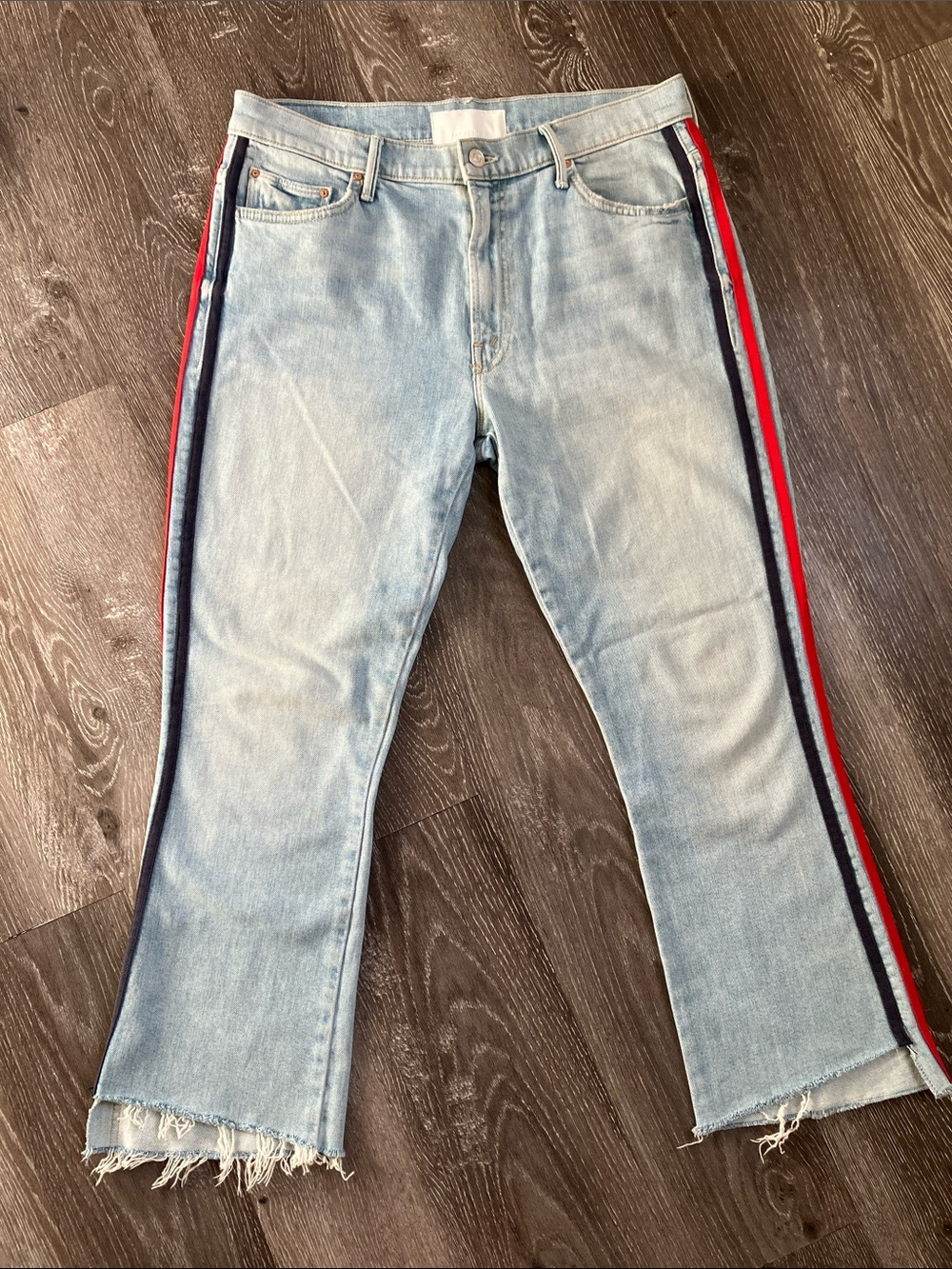 MOTHER Superior Insider Crop Step Fray jeans